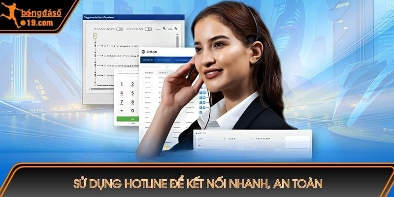 Sử dụng Hotline để kết nối nhanh, an toàn